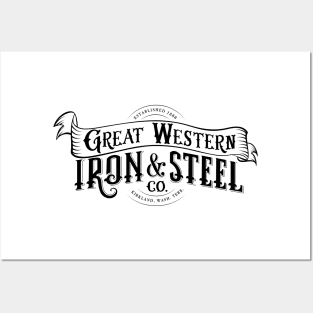 Great Western Iron & Steel Co., Black Lettering Posters and Art